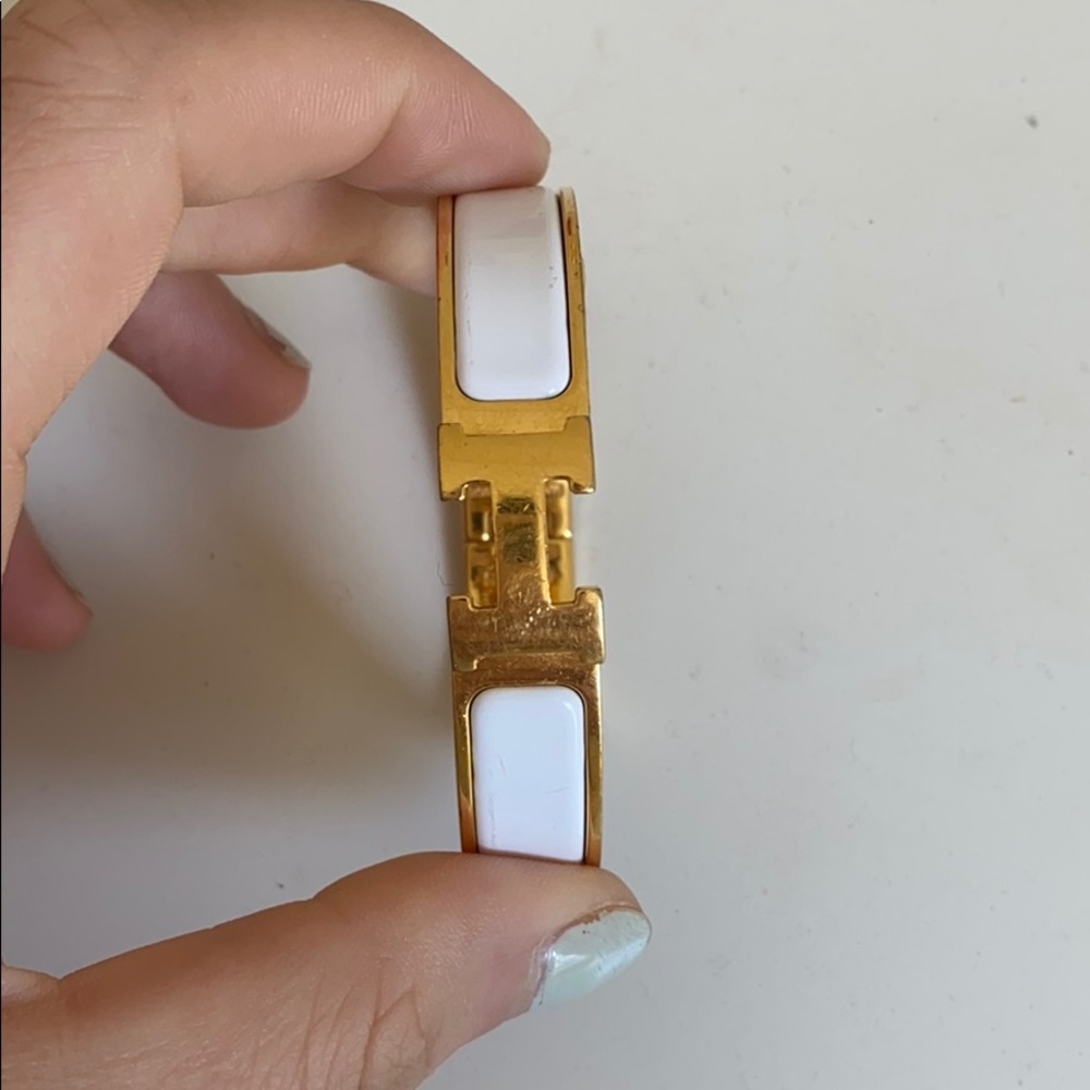 Hermès white bracelet
